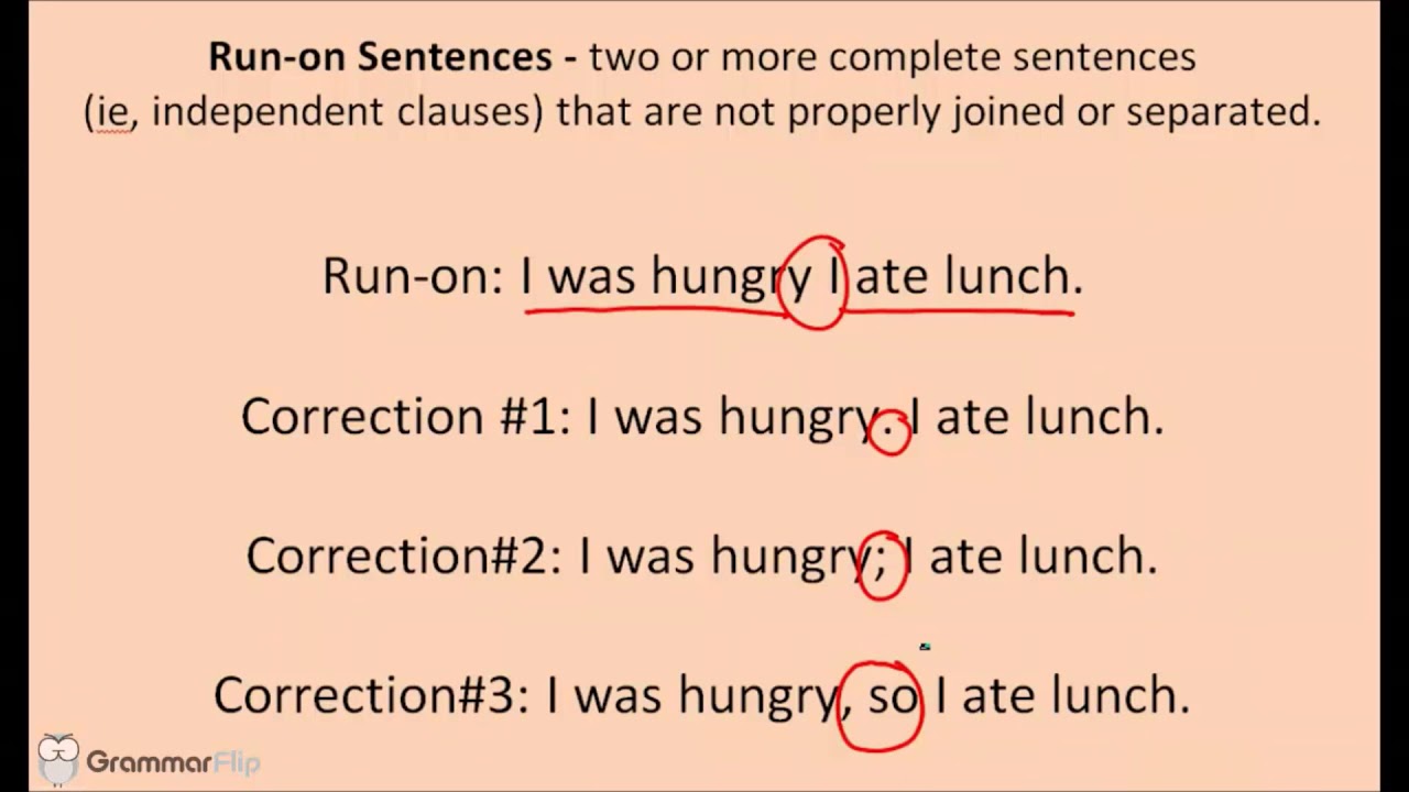 How to Avoid Run-On Sentences and Fragments